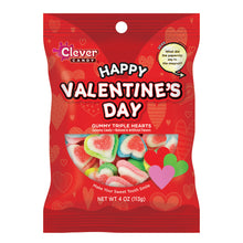 Wholesale Müttenberg Candy Happy Valentines Day Gummy Hearts 4 Oz Peg Bag- Bulk