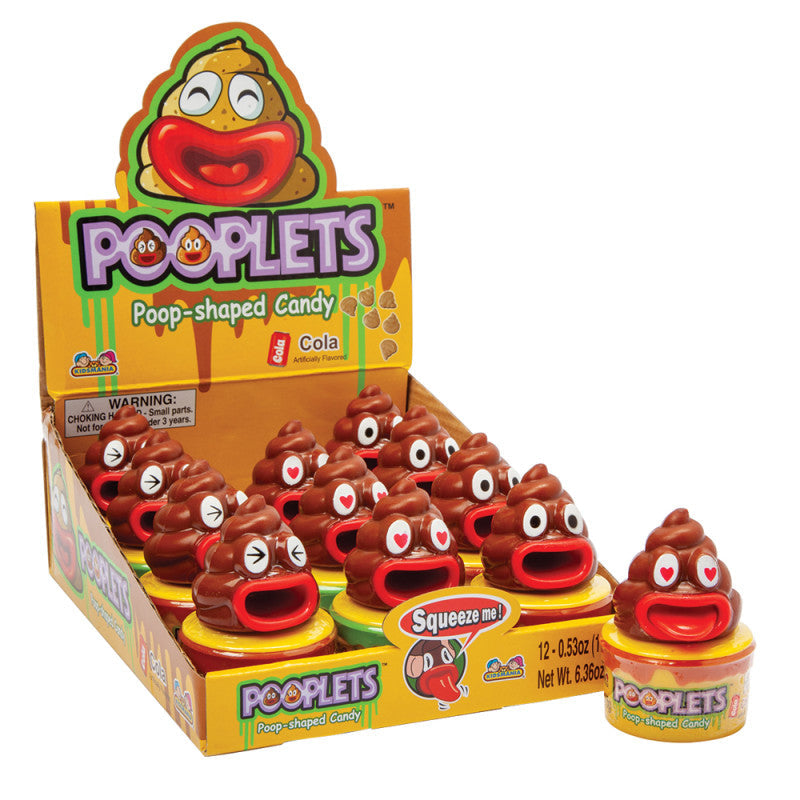 Wholesale Pooplets Poop Emoji With Dextrose Candy 0.53 Oz- Bulk