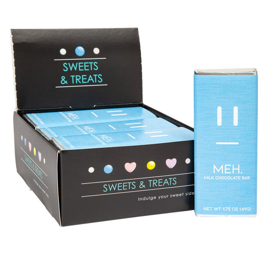 Wholesale MoMints Milk Chocolate Emotion Bar Meh 1.75 Oz- Bulk