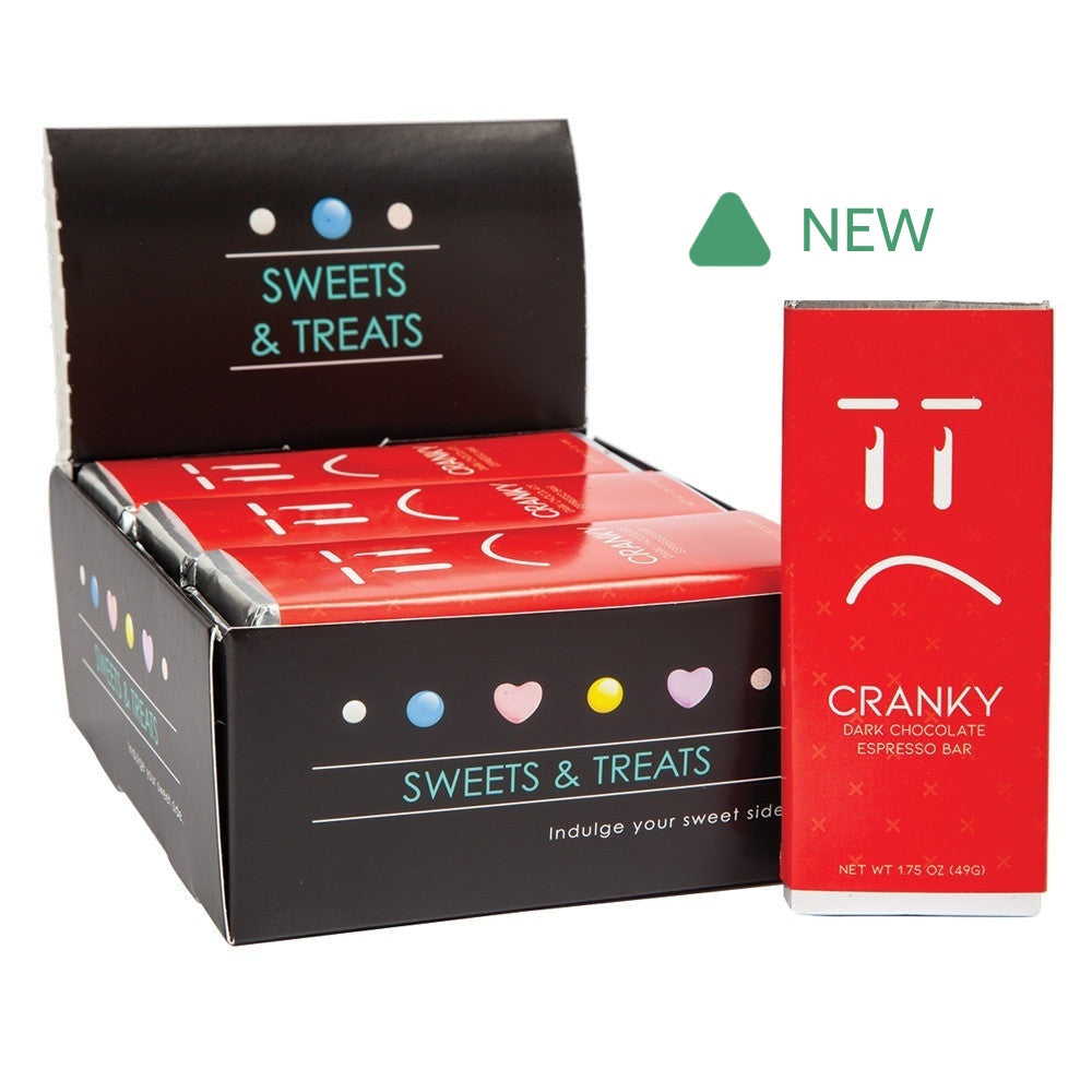 Wholesale MoMints Dark Chocolate Espresso Emotion Bar Cranky 1.75 Oz- Bulk