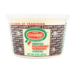 Wholesale Locatelli Pecorino Romano Grated 8 Oz- Bulk