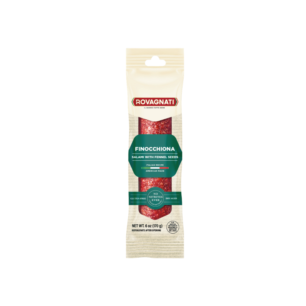 Wholesale Rovagnati Case Finocchiona Salami Chub- Bulk