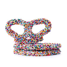 Wholesale BoxNCase Dark Chocolate Assorted Nonpareil Seeds Premier Pretzels- Bulk