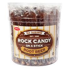 Wholesale Espeez Rock Candy On A Stick Brown Root Beer 0.8 Oz Tub- Bulk