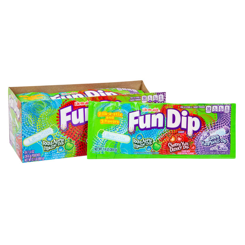 Wholesale Fun Dip 3-Flavor Pack 1.4 Oz- Bulk