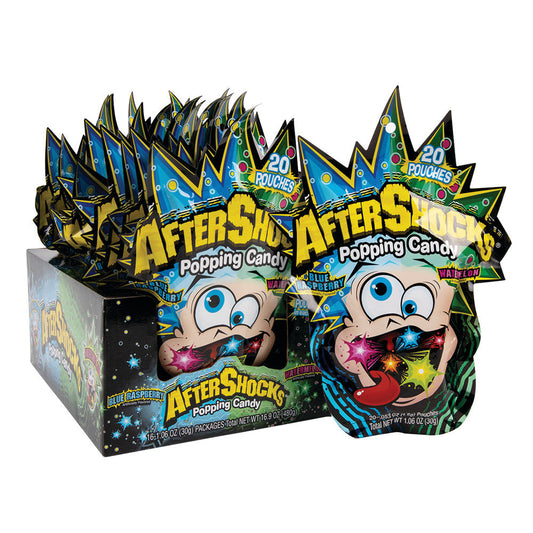 Wholesale Aftershocks Raspberry & Watermelon 1.06 Oz Popping Candy- Bulk