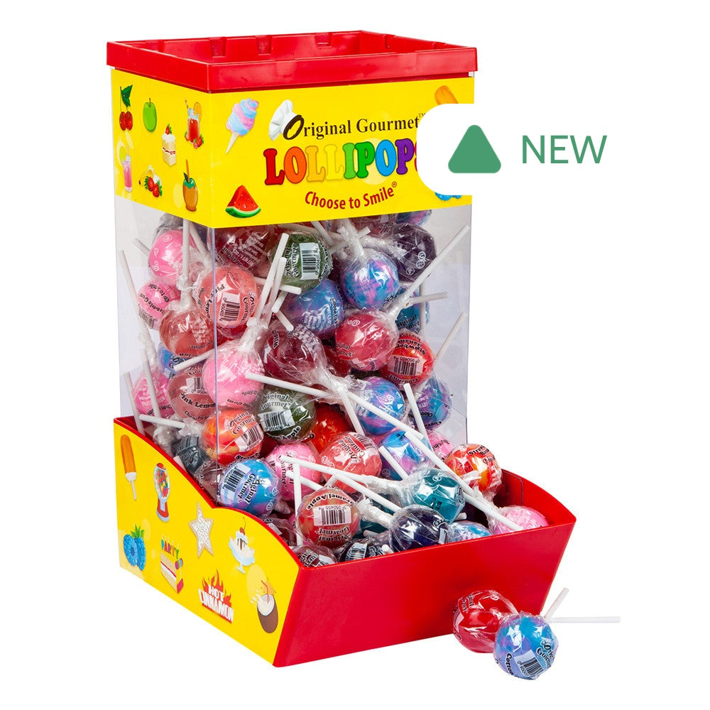 Wholesale Original Gourmet Lollipop Counter Display 1.1 Oz 120 Pc- Bulk