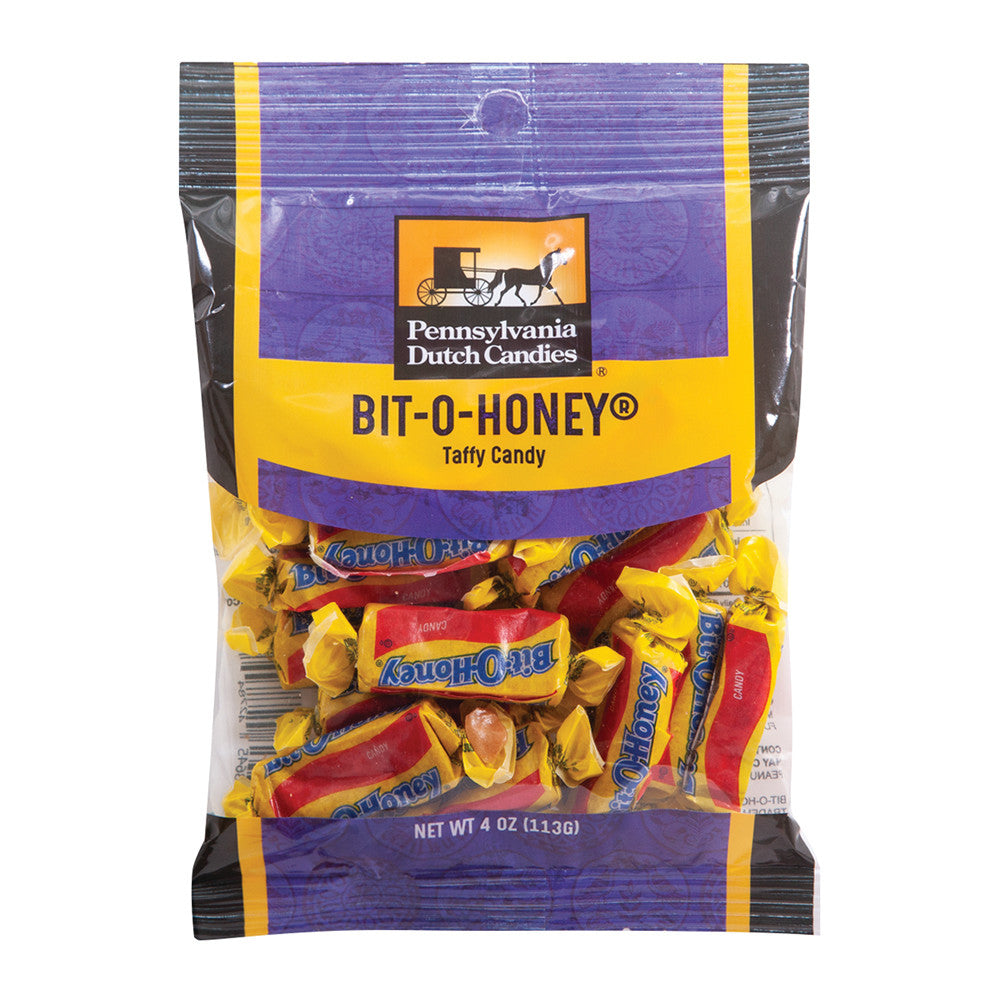 Wholesale Pdc Clear Window Bag Bit-O-Honey Peg Bag 4 Oz- Bulk
