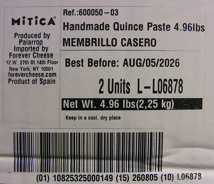 Wholesale Membrillo Bulk 2.25Kg- Bulk