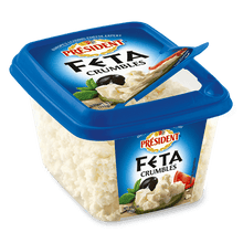 Wholesale President Fat Free Feta Crumbled 8/- Bulk