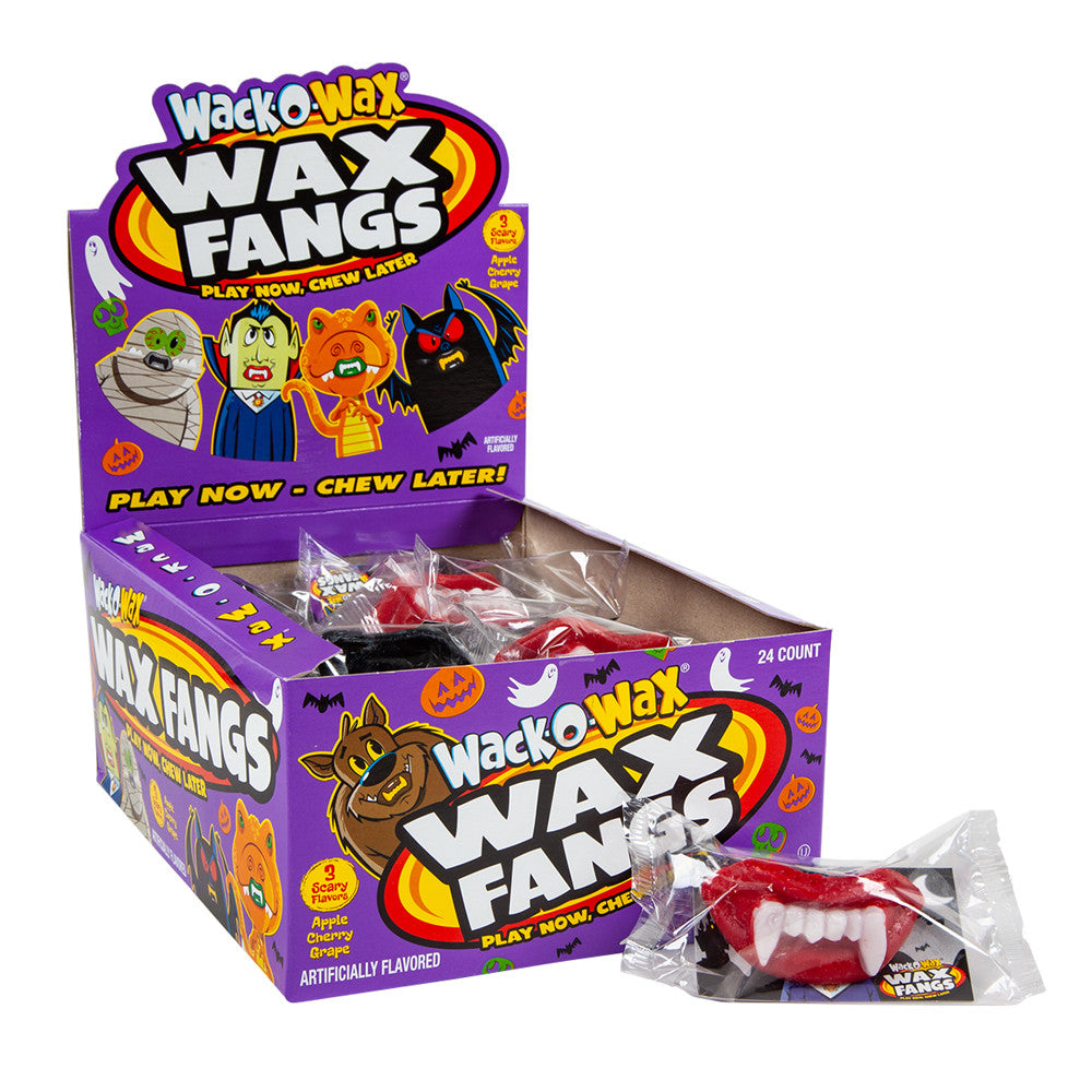 Wholesale Wack O Wax Assorted Wax Fangs 0.58 Oz- Bulk