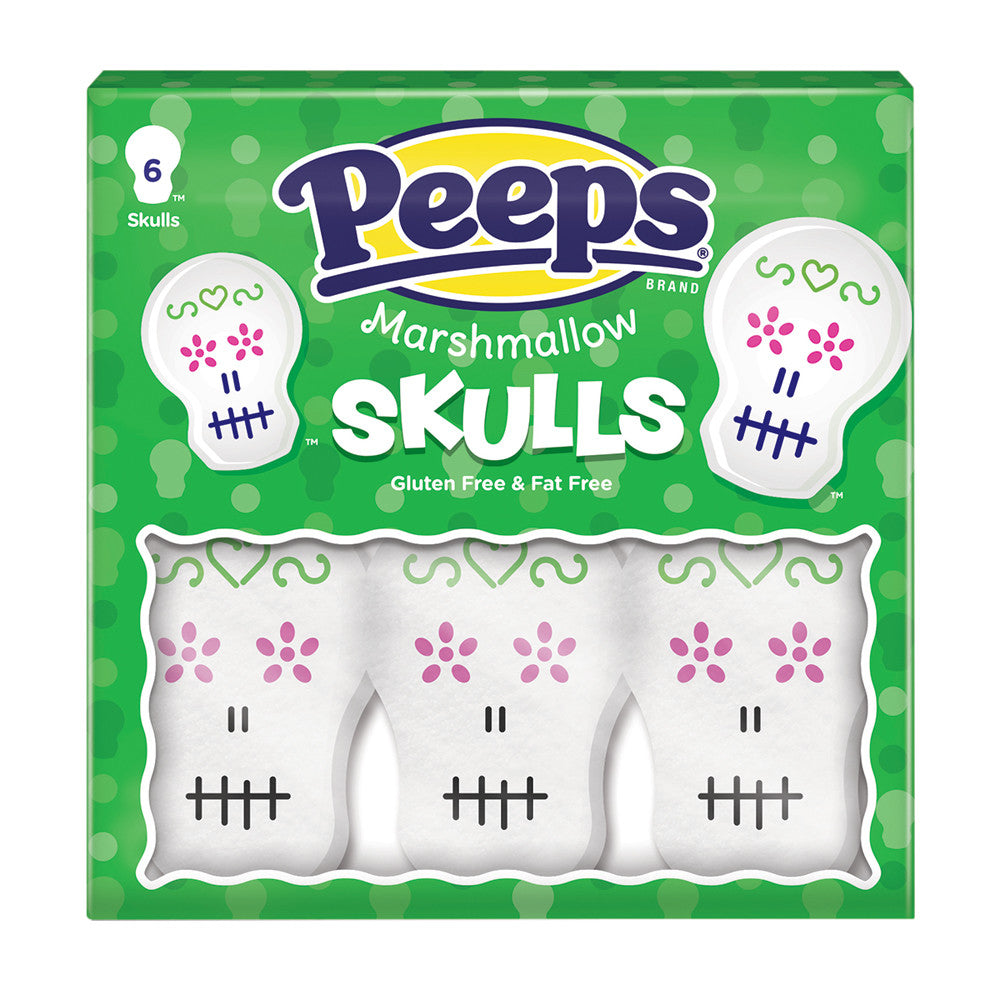 Wholesale Peeps Skulls 3 Oz Tray- Bulk