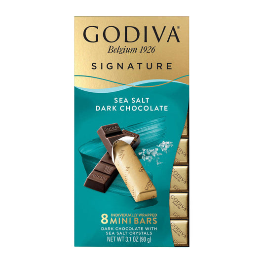 Wholesale Godiva Sea Salt Dark Chocolate 3.1 Oz Mini Bar- Bulk