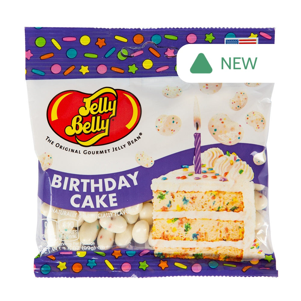 Wholesale Jelly Belly Birthday Cake 3.5 Oz Peg Bag- Bulk