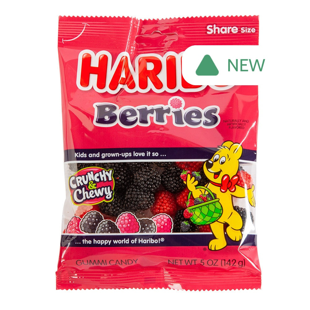Wholesale Haribo Berries Gummi Candy 5 Oz Peg Bag- Bulk