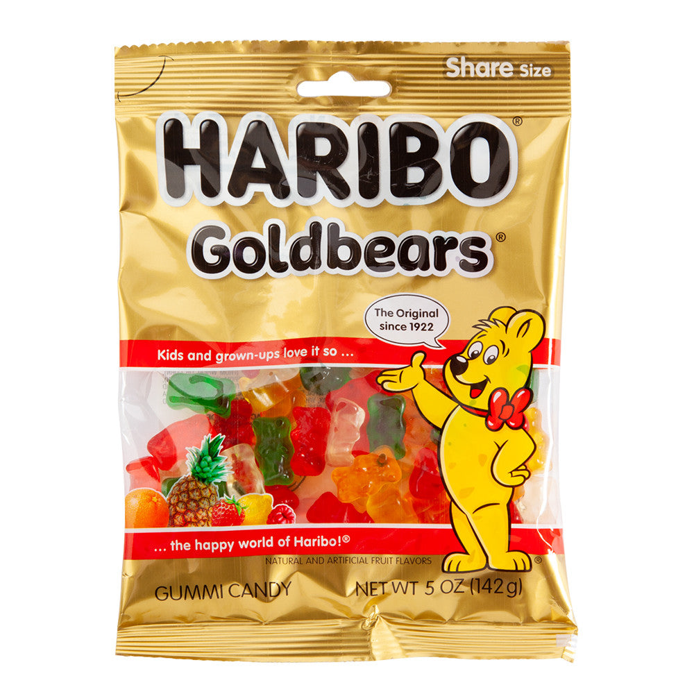 Wholesale Haribo Goldbears Gummi Candy 5 Oz Peg Bag- Bulk