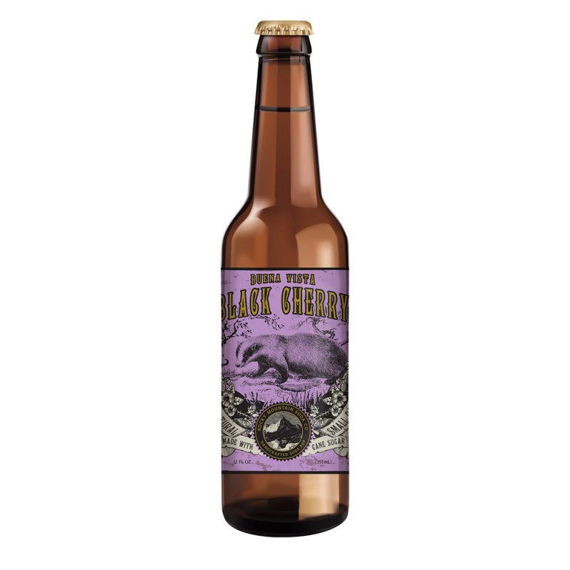 Wholesale Rocky Mountain Soda Buena Vista Black Cherry 4 Pack 12 Oz Bottle- Bulk