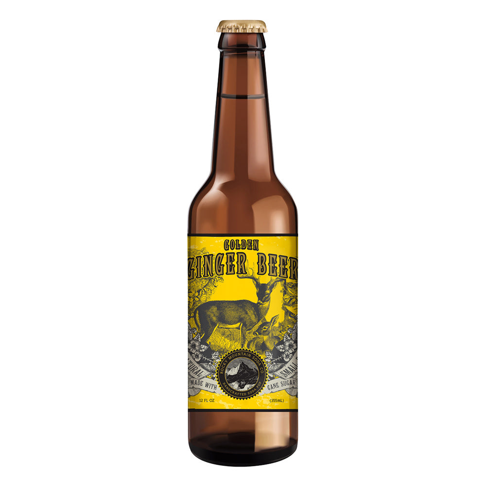 Wholesale Rocky Mountain Soda Golden Ginger Beer 4 Pack 12 Oz Bottle- Bulk