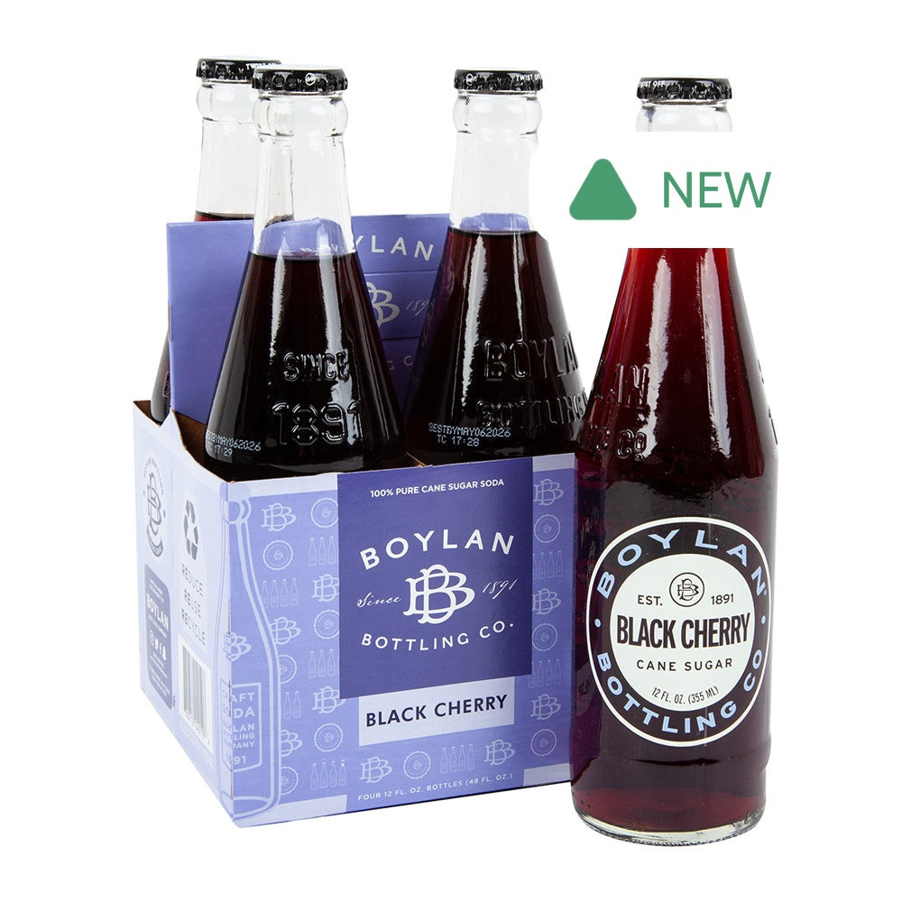 Wholesale Boylan Black Cherry 12 Oz Bottle 4 Pack- Bulk