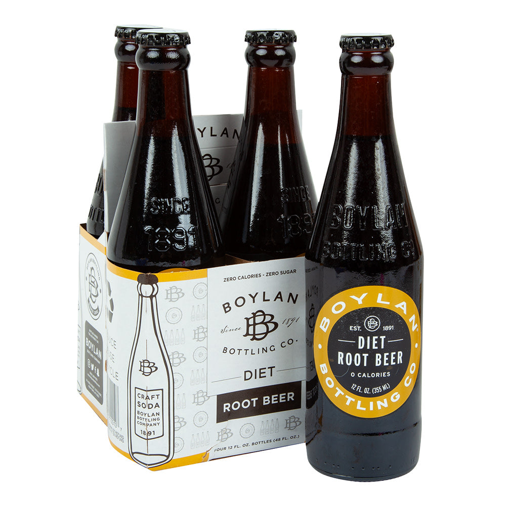 Wholesale Boylan Diet Root Beer 12 Oz Bottle- Bulk