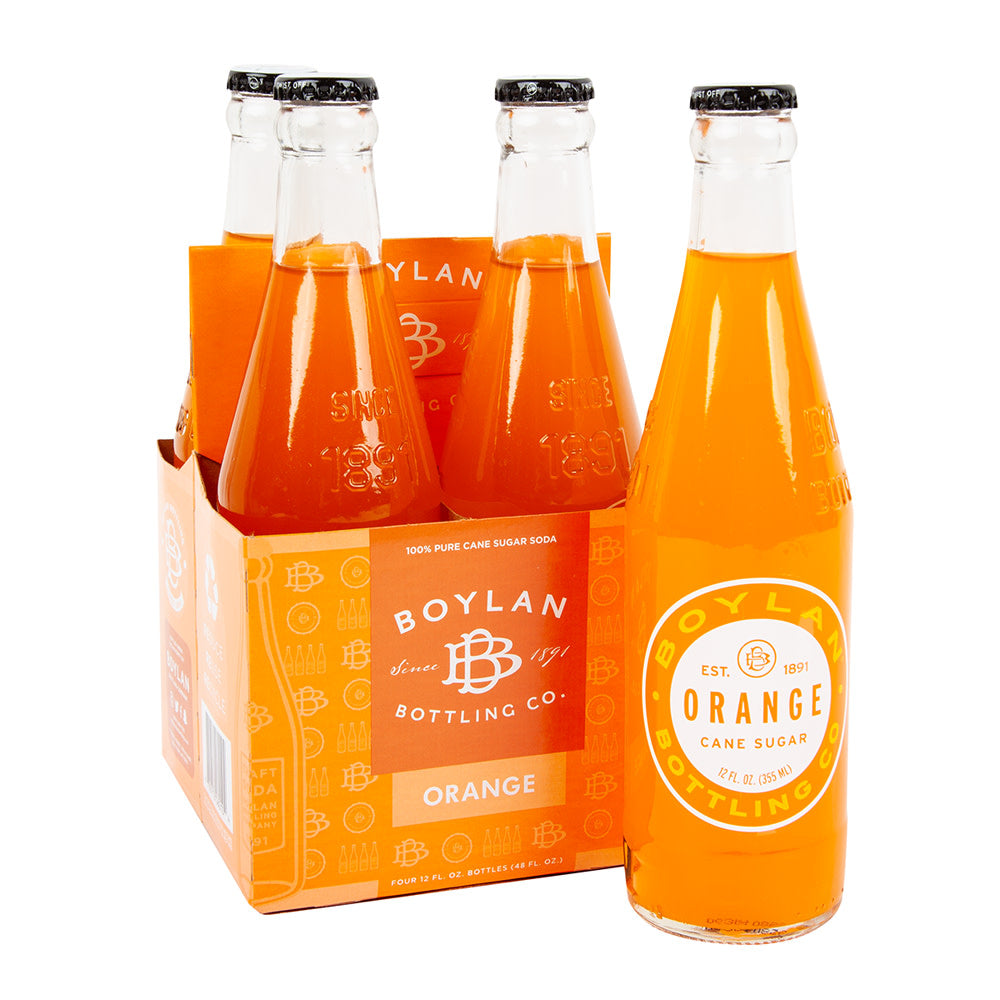 Wholesale Boylan Orange Soda 12 Oz Bottle 4 Pack- Bulk