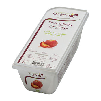 Wholesale Boiron Fruit Puree 100%: Blood Peach 1kg 1kg- Bulk