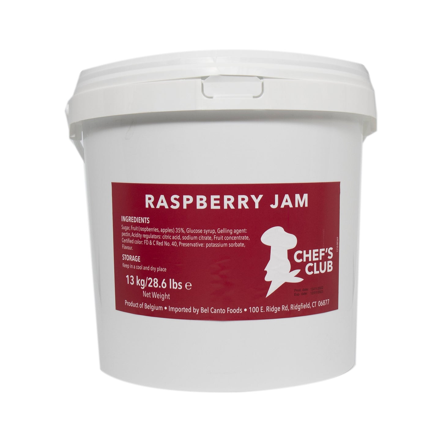 Wholesale Matisse Seedless Raspberry Jam 13kg- Bulk