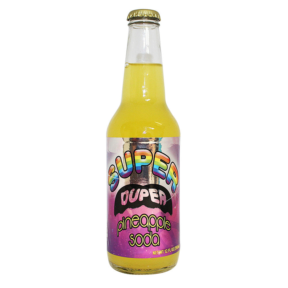 Wholesale Super Duper Pineapple Soda 12 Oz Bottle- Bulk