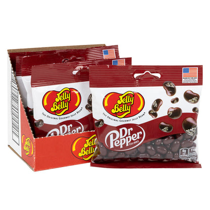 Wholesale Jelly Belly Dr. Pepper 3.5 Oz Peg Bag- Bulk