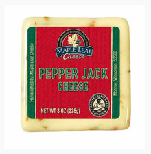 Wholesale Maple Leaf Cheese Pepper Jack Cheese Cut 8 Oz- Bulk