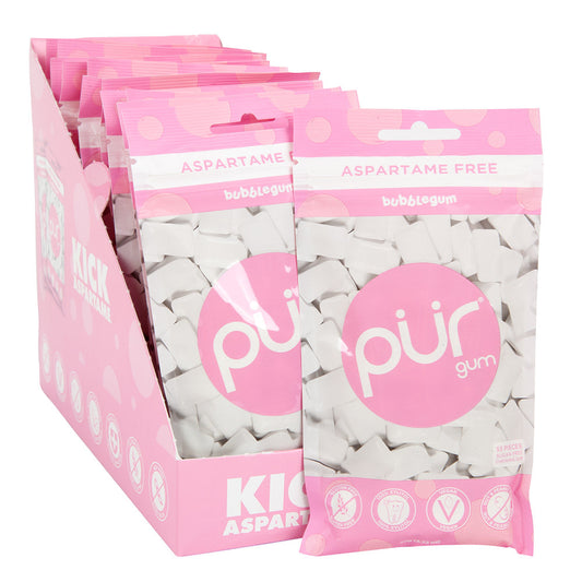 Wholesale Pur Bubblegum Gum 2.72 Oz Bag- Bulk