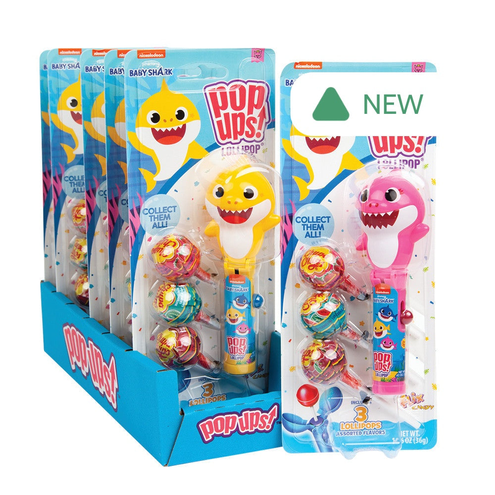 Wholesale Pop Ups Baby Shark 1.26 Oz Blister Pack- Bulk