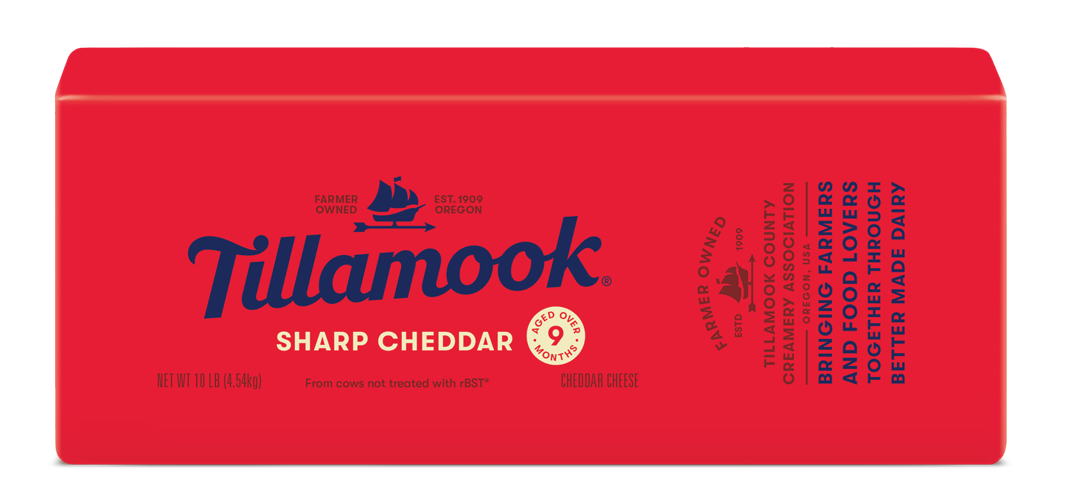 Wholesale Tillamook Yellow Cheddar Sharp Loaf- Bulk