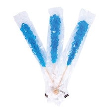 Wholesale Müttenberg Candy Caribbean Blue Blueberry Wrapped Rock Candy Sticks 0.6 Oz- Bulk