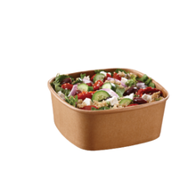 Wholesale Sabert Case Kraft 32Oz Square Bowl- Bulk