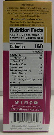 Wholesale Effie'S Walnut Biscuit 7.2Oz- Bulk