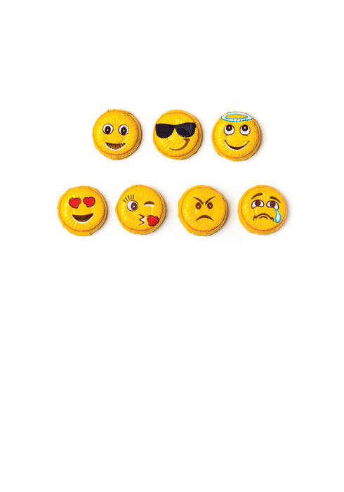 Wholesale Madelaine Chocolate Emoticon Wafer (10 Lb.) 17.6 OZ Per Case- Bulk