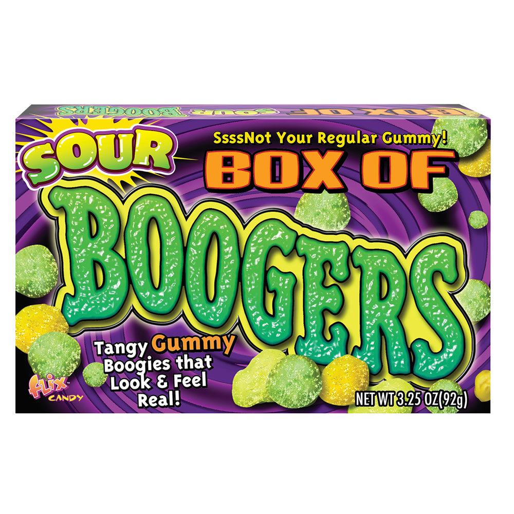 Wholesale Sour Box Of Boogers 3.25 Oz Theater Box- Bulk