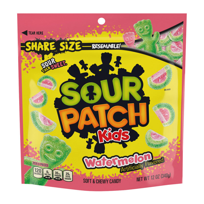 Wholesale Sour Patch Kids Watermelon 12 Oz Pouch- Bulk