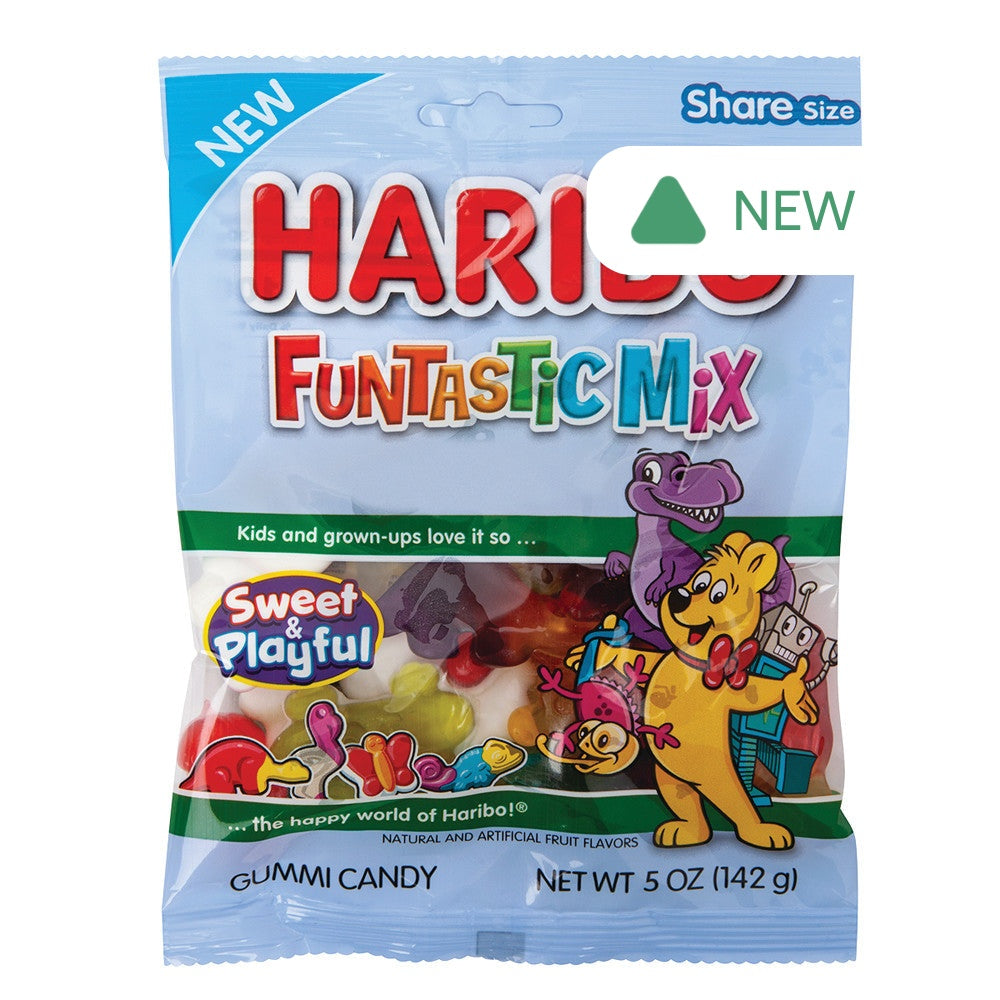 Wholesale Haribo Funtastic Mix 5 Oz Peg Bag- Bulk