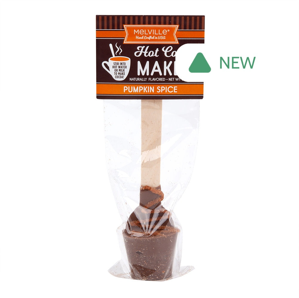 Wholesale Pumpkin Spice Hot Cocoa Spoons 1.2 Oz Pouch- Bulk