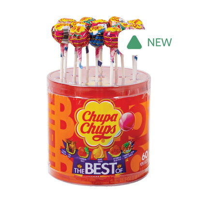 Wholesale Chupa Chups Assorted The Best Of 60 Count Tub- Bulk