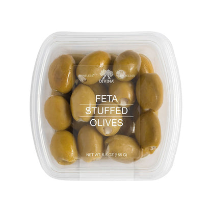 Wholesale Divina Deli Cup Feta Stuffed Olives- Bulk