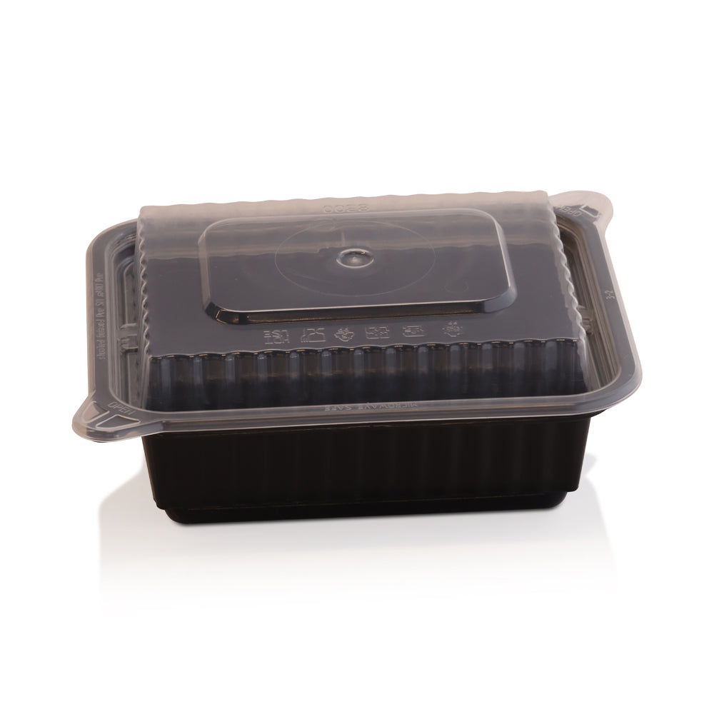Wholesale BoxNCase Case 4X5 12Oz Black Micro Container- Bulk