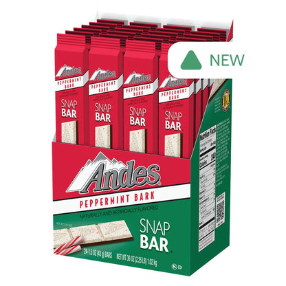 Wholesale Andes Peppermint Bark Snap Bar 1.5 Oz- Bulk