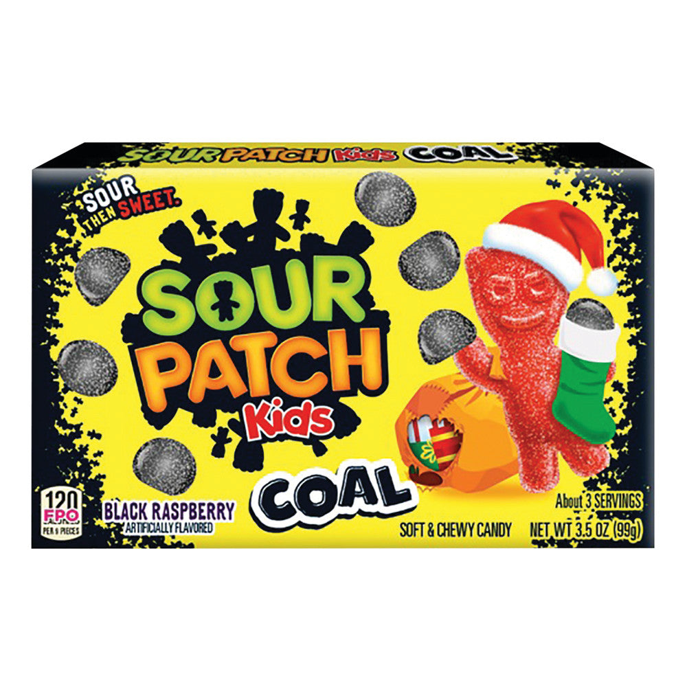 Wholesale Sour Patch Kids Coal 3.10 Oz Theater Box- Bulk