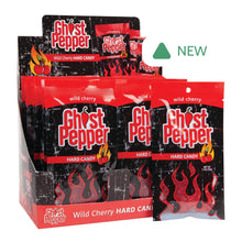 Wholesale Ghost Pepper Wild Cherry Hard Candy 1.3 Oz Peg Bag- Bulk