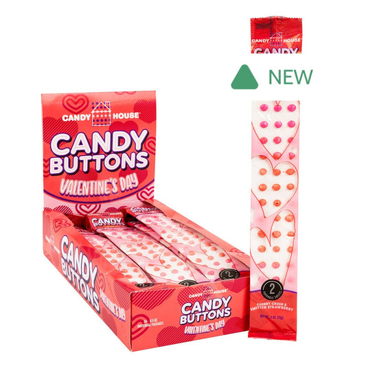 Wholesale Candy Buttons Valentine 0.5 Oz- Bulk