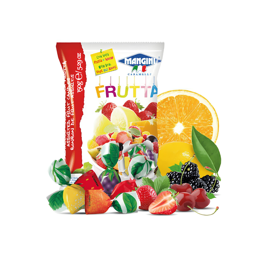 Wholesale Mangini Case Frutta Hard Candy- Bulk