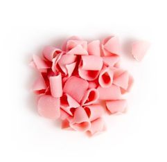 Wholesale Dobla Pink Chocolate Curls Kosher 5 Lb- Bulk
